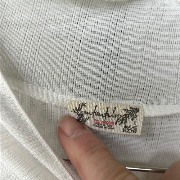 NWOT Free People Weekend Vibe Mock Neck Long Sleeve Bodysuit - Size Medium - Picture 4 of 7